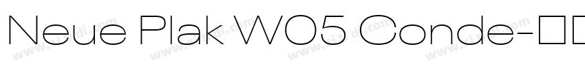 Neue Plak W05 Conde字体转换